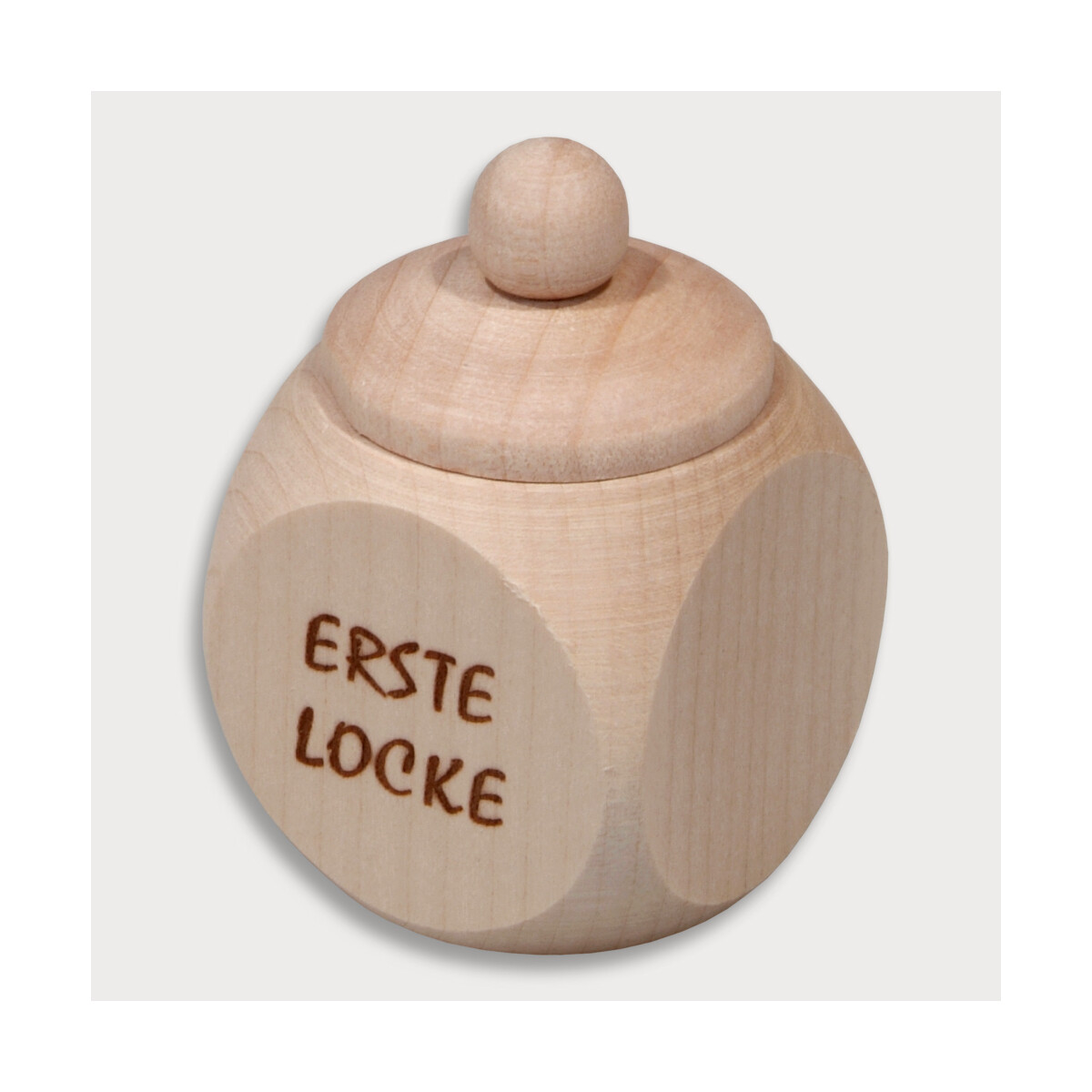 Holzdose Schraubverschluss "Erste Locke"...
