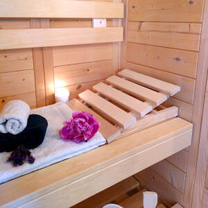 Kopfstütze für die Sauna, höhenverstellbar aus Holz 40 cm