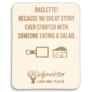 Untersetzer Raclettebrettchen "Raclette"...