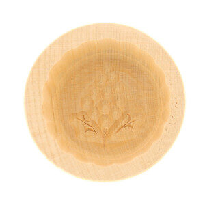 Butterform, rund, 125 Gramm, Weintraube aus Holz 9 cm
