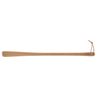 OPTIWOOD® Großer Schuhlöffel mit Aufhängeloch und Band, 63 cm Länge