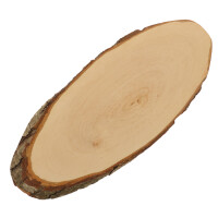 Rindenbrett oval Erlenholz 42 cm