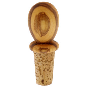 Flaschenkorken, aus Olivenholz, 8 cm