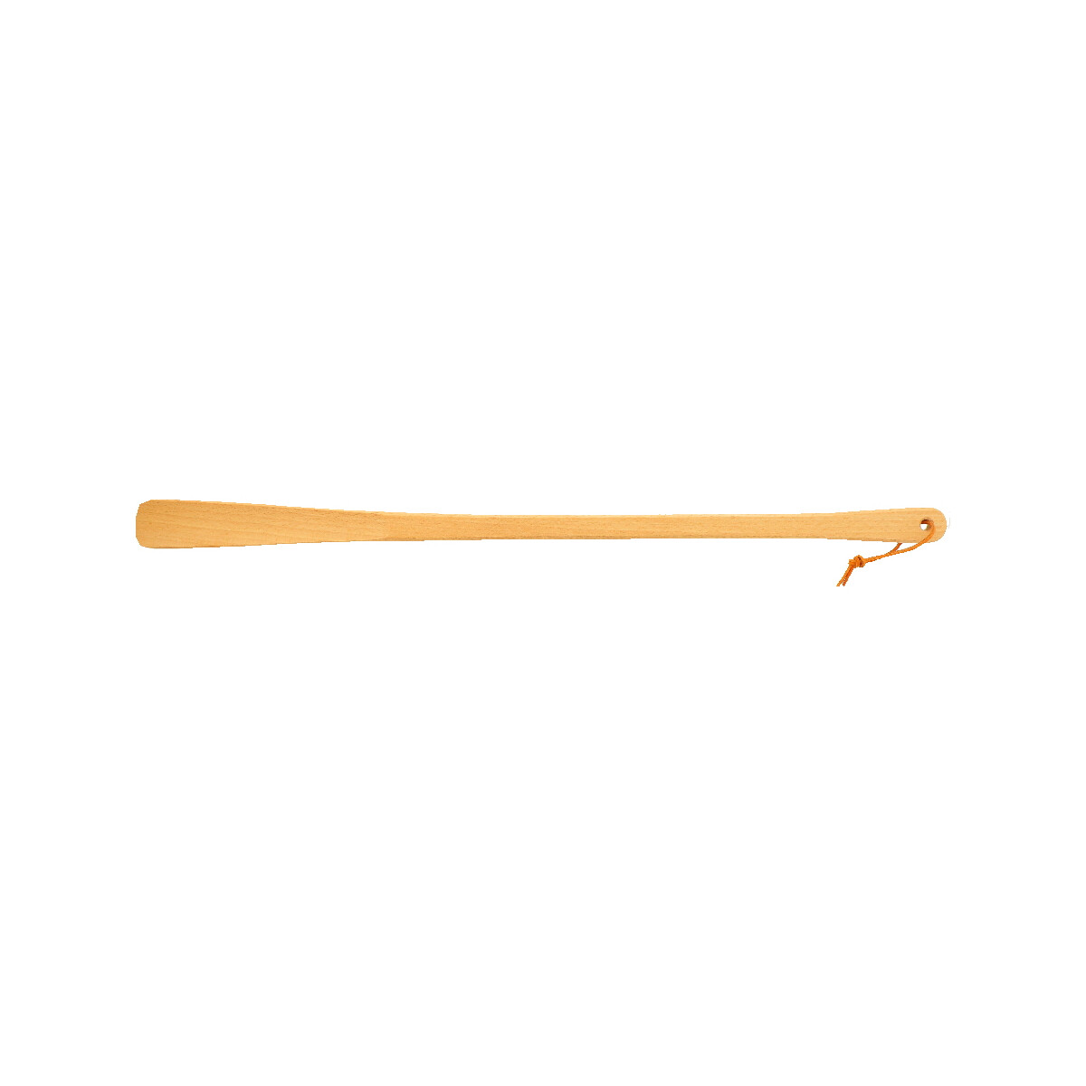 Schuhlöffel lang mit Lederband Buchenholz 63 cm